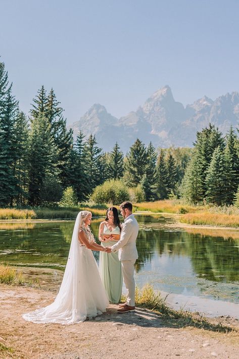 Wyoming Elopement Jackson Hole, Jackson Hole Wyoming Wedding, Wyoming Wedding, Wyoming Weddings, Jackson Hole Wedding, Jackson Hole Wyoming, National Park Wedding, Wedding Ceremonies, Micro Wedding