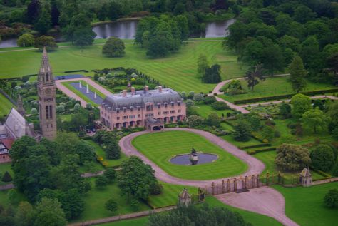 The Red Brick with a roof. Eaton Hall today in Cheshire, England Eaton Hall, English Estates, Duke Of Westminster, England Houses, Cheshire England, English Houses, English Architecture, English Castles, Family Estate