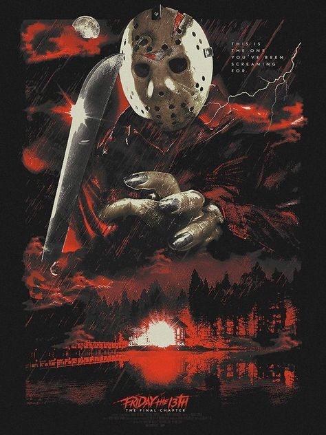 Jason Voorhees Wallpaper, Friday The 13th Poster, Jason Voorhees Art, Halloween Live Wallpaper, Jason Horror, Reaper Art, Horror Movie Tattoos, Jason Vorhees, The Final Chapter