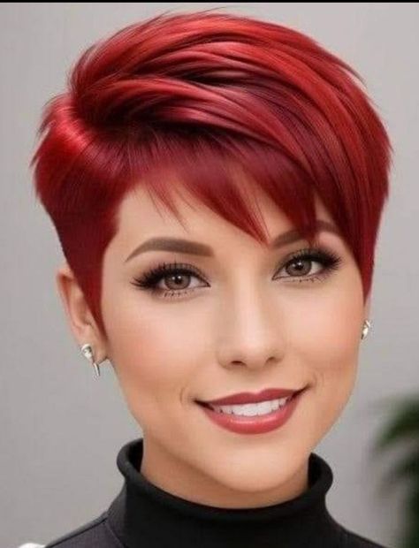 Pixie Hair Color, Short Spiked Hair, Funky Short Hair, Short Red Hair, Short Dark Hair, Short Hair Pixie Cuts, Spiked Hair, Edgy Short Hair, Sassy Hair