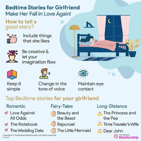 One of the many ways to connect with each other more deeply is to tell bedtime stories for girlfriend. Chances are that she is going to love you for your efforts. Bedtime Stories For Girlfriend, Love In Air, Good Bedtime Stories, Trust Love, Fairytale Stories, Long Distance Love, Distance Love, Bedtime Story, Romantic Stories