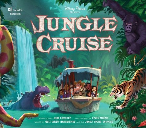 Jungle Cruise Movie, Vintage Disney Posters, Walt Disney Imagineering, Jungle Cruise, Disney Presents, Theme Parks Rides, Disney Imagineering, Disney Posters, Disney Books