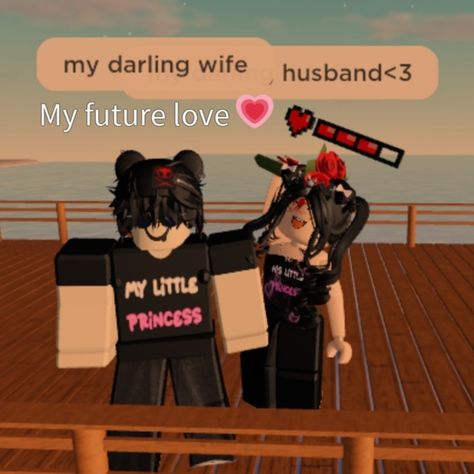 Roblox Couple, Roblox Friends, Roblox Random, Couple Pic, Future Love, I Love Love, Random Pics, Husband Wife, Little Princess