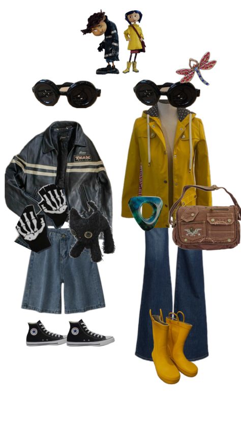 Coraline Halloween Costume, Coraline Costume, Classy Halloween Costumes, Duo Costumes, Outfits And Accessories, Pretty Halloween Costumes, Duo Halloween Costumes, Couples Halloween Outfits, Holloween Costume