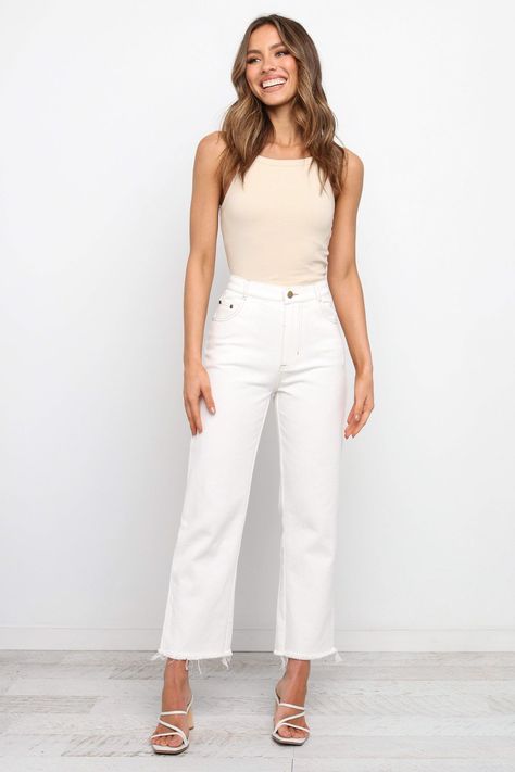 7bb060764a818184ebb1cc0d43d382aadesc51667968ri Teacher Fits, Spring Summer Capsule Wardrobe, Work Wardrobe, Shop Dresses, Spring Summer Fashion, Online Fashion, Dream Closet, Dress To Impress, White Jeans