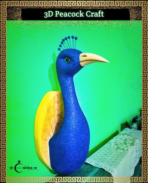 ❤️ 3d Peacock Art ❤️ ✾ Thermocol Art Work 🌺💓 ✾ 3D peacock 🎨🖌️ ✾ Artist - 🎨. -- C Shine ✨ ✾ #themagicalshine ✾ ✾ #wildmagicalshine ✾ ✾ ✾ For More Details ---- ☺️ Follow Me On YouTube -- https://www.youtube.com/channel/UCFaIf0wEsqDaXeU0_bfsKNA Follow Me On Facebook -- https://www.facebook.com/profile.php?id=100092641593124&mibextid=ZbWKwL Follow Me On Instagram - https://www.instagram.com/the_magical_shine/ 3d Peacock Craft, Thermocol Peacock, Thermocol Art, Dokra Art, Styrofoam Art, Peacock Crafts, Ganpati Decoration, Peacock Art, Art Crafts