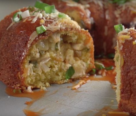 ​​﻿Watch how to make chicken enchilada Bundt bread Bundt Bread, Bundt Pan Recipes, Traditional Baking, Bundt Recipes, Bundt Pans, Cornbread Mix, Chicken Enchilada, Coffee Cakes, Pan Chicken