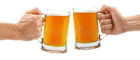 Cheers, two glass beer mugs isolated on white. Background #Sponsored , #Affiliate, #Paid, #glass, #white, #Background, #beer Holding Beer Reference, Beer Cup, Glass Beer Mugs, Glass Beer, Beer Mugs, White Stock, Beer Glass, Art References, Beer Mug