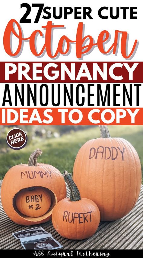 October pregnancy announcement ideas. The cutest Pregnancy announcement ideas for sharing the special news to family, to grandparents, and to parents! These Halloween baby announcements are so cute and really special. Perfect for a fall baby or sppoky and sweet pregnancy announcements. October Pregnancy Announcement, Thanksgiving Pregnancy Announcement, Fall Pregnancy, Halloween Pregnancy Announcement, Pregnancy Announcement Ideas, Announcement Ideas, Pregnancy Announcements, Pregnancy Announcement, Pumpkins