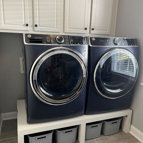 Country Collection Washer & Dryer Pedestal - Etsy Front Load Washer And Dryer Stands, Front Load Washer And Dryer Pedestal, Elevated Washer And Dryer, Pedestal Washer And Dryer, Raised Washer And Dryer Ideas, Laundry Pedestal Ideas, Hidden Washer And Dryer, Washer Dryer Pedestal, Washer And Dryer Stand