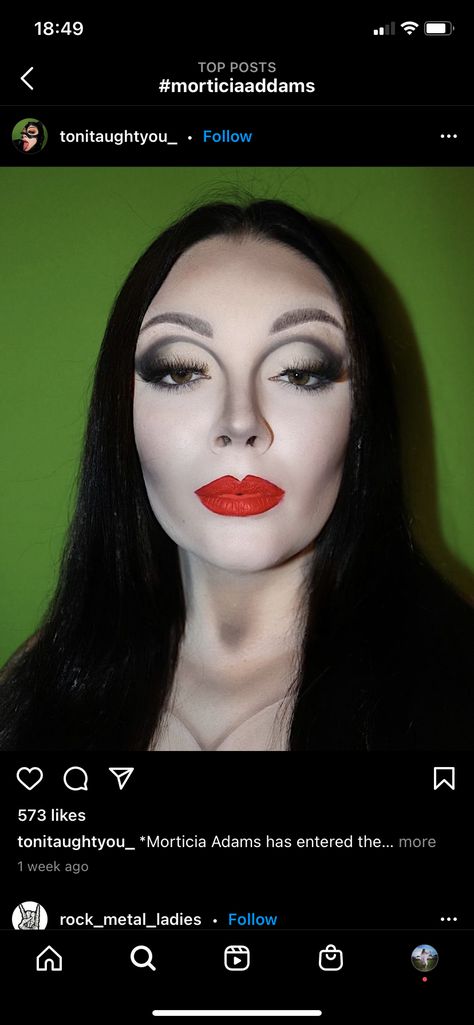 Mortician Addams Costume, Mortician Costume, Mortician Makeup, Morticia Addams Makeup, Halloween Pumpkin Carvings, Morticia Addams Costume, Makeup Witch, Halloween Makeup Witch, Makeup 101