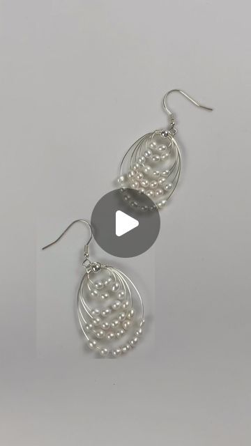 Brown Pearlie on Instagram: "Handmade pearl earrings. #usa #foryou #fyp #handmade #pearl #earrings" Handmade Pearl Earrings, Wrapping Stones, Diy Pearl Necklace, Acrylic Pens, Wire Wrap Jewelry Designs, Pearls Diy, School Jewelry, Wire Wrapping Stones, Wrap Jewelry