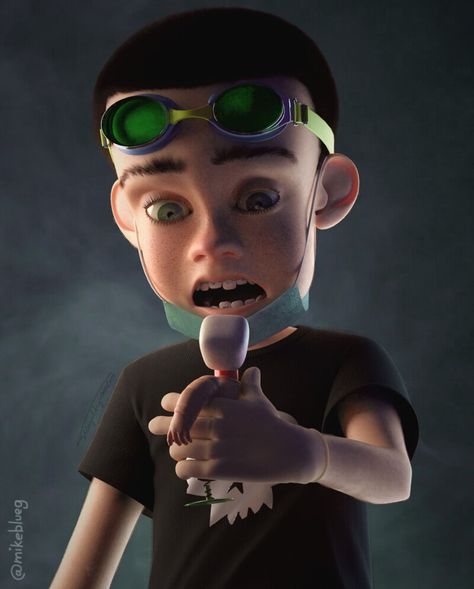 ArtStation - Sid Phillips (Toy Story 1), Mike BlueG Sid From Toy Story, Doll Photoshoot, That's So Raven, Creepy Kids, Story Drawing, Rapper Art, Toy Story 3, Rat Race, 3d Artwork