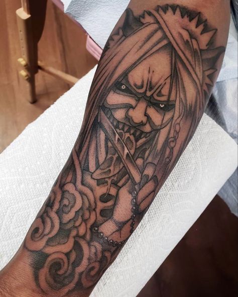 Reaper Dead Seal Naruto Tattoo, Seal Tattoo Design, Demon Naruto, Tato Naruto, Seal Tattoo, Skyline Tattoo, Korean Tattoo Artist, Forever Tattoo, Reaper Tattoo