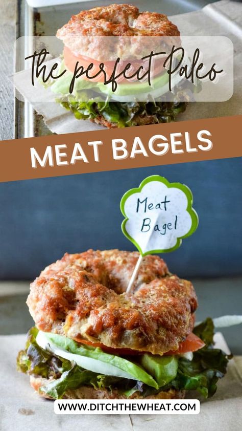 Meat Bagels - Gluten free | Paleo | Keto-a healthy recipe you should try! Healthy Recipes Paleo, Keto Bagel, The Carnivore Diet, Paprika Pork, Paleo Low Carb, Recipes Paleo, Carnivore Diet, Keto Paleo, Food Breakfast