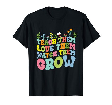 PRICES MAY VARY. Teach Them Love Them Watch Them Grow tee is a great present for kindergarten preschool elementary teacher, teacher superhero, funny teacher, teacher assistant, teacher squad, best teacher ever, blessed teacher. Teacher life, we are teachers. This teachers letter graphic tee shirts designed great for any holiday festivities, including Independence Day but also for many occassions, suit for summer, beach, casual, holiday, home, school, party or street. Lightweight, Classic fit, Do Applied Behavior Analysis, Behavior Analyst, Behavior Analysis, Kindergarten Teacher, Preschool Kindergarten, Kindergarten, Preschool, T Shirt, Pre School