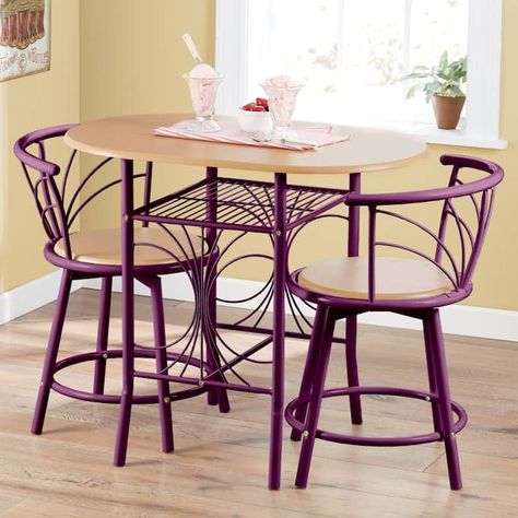 2 Seat Dining Table, Small Dining Sets, Bistro Table Set, Painted Metal, Bistro Set, Bistro Table, Composite Wood, Buy Now Pay Later, Kitchen Dining Furniture