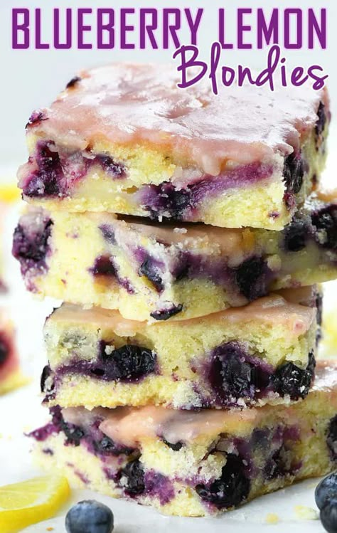 Best Blueberry Desserts, Desserts Not Too Sweet, Sour Dessert Recipes, Summer Blueberry Desserts, Individual Layered Desserts, Spring Dessert Bars, Cold Sweets Desserts, Dessert Recipes With Milk, Summer Birthday Desserts