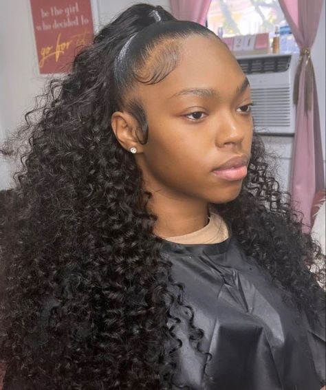 Cute Ponytail Styles, Sleek Ponytail Hairstyles, Cute Ponytails, Hair Twist, Blow Dry Hair, Twist Styles, Cute Box Braids Hairstyles, Hair Twist Styles, Pretty Braided Hairstyles