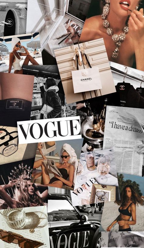 Vogue Aesthetic, Collage Iphone, Aesthetic Collage, Wallpaper Aesthetic, Iphone Wallpaper, Vogue, Collage, Black And White, Iphone