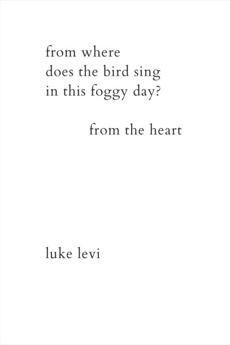 Poems About Birds, Short Poems About Nature, Bird Poems, Bird Singing, Nature Poem, Haiku Poems, Foggy Day, Cool Paper Crafts, Short Poems