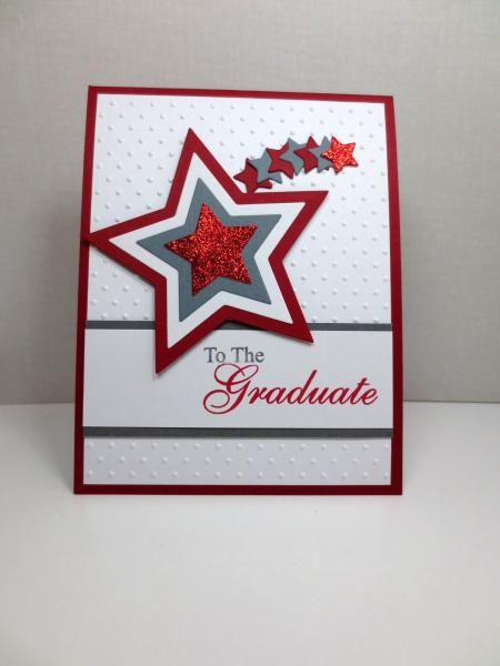 Stampin Up Graduation Cards, Graduation Cards Handmade, Grad Cards, Congrats Card, Star Cards, Graduation Cards, Congratulations Card, Stamping Up Cards, Creative Cards