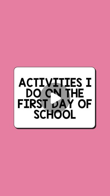 Rachel Ivins | Thrivin’ with Mrs. Ivins on Instagram: "Activities I do on the ✨first day of school✨ in between all the procedures and setting expectations! What do you do on the first day of school?

Let me know if you want to me explain any of them!🩷

#teacher #teachertips #teacherideas #teacherinspiration #classroom #classroomideas #classroominspiration #backtoschool #backtoschoolactivities #iteach #iteachtoo #teachergram #teachersofinstagram #teachersofig #teachersfollowteachers" Instagram Activities, Classroom Lesson Plans, Teacher Inspiration, Lesson Planning, Classroom Inspiration, Back To School Activities, July 31, Teacher Hacks, 5th Grades