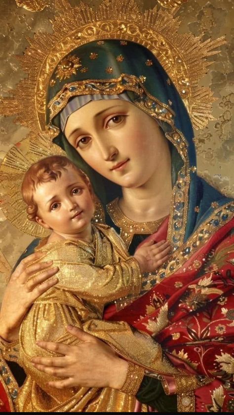 Mother Mary Wallpaper, Bible Meaning, Mary Jesus Mother, Mother Mary Pictures, Catholic Artwork, Jesus Mother, Virgin Mary Art, Mother Mary Images, Blessed Mary