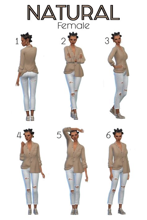 SakuraLeon : ♥ NATURAL - Female ♥ Total 6 full body poses for... Sims 4 Gallery Poses, Gallery Poses, Poses Sims 4, Full Body Poses, Travel Poses, Female Sims, Sims 4 Gallery, Travel Pose, Body Poses