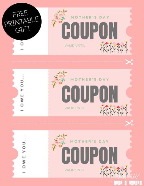 Mother's Day Coupon Book Printable - Party Like a Cherry Mothers Day Coupon Book Printable, Coupon Book Printable, Mother's Day Coupons, Diy Coupons, Train Up A Child, Forever Book, Coupon Template, Kids Party Food, Free Teacher