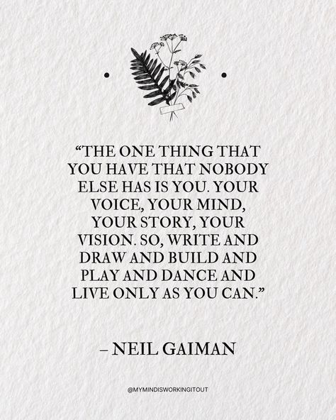 Be yourself; everyone else is already taken. Embrace your uniqueness, celebrate your individuality, and let your true colours shine. 🌟 #JournalingForMentalHealth #MindfulReflections #mentalhealthmatters #mentalhealth #mentalhealthawareness #mentalwellness #journaling #journal #planner #journalinspo #healing #selfcare #mentalhealth #mentalhealthmatters #mentalhealthawareness #mentalwellbeing #selfecare #selflove #selfloveclub #lovelanguages #loveyourself #takecareofyourself #mentalwellness ... Neil Postman Quotes, Neil Gaiman Quotes, Neil Gaiman, Book Genres, More Words, Love Languages, Short Quotes, Heartfelt Quotes, Journal Planner