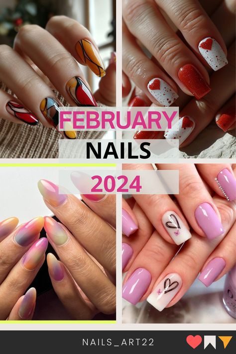 Cute February Nails Trending in 2024 🥰 Cute February Nails, February Nail Colors, Colors For 2024, Nails Trending, Month Of Love, S Nails, Color Wonder, February Nails, Skin Care Solutions