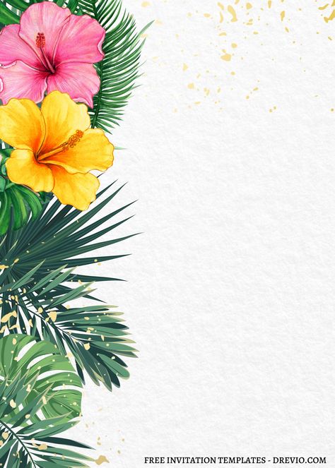 FREE EDITABLE – 10+ Refined Summer Party Canva Invitation Templates | Download Hundreds FREE PRINTABLE Birthday Invitation Templates Hibiscus Invitation Template, Hawaiian Birthday Invitation Template, Hawaiian Background Invitation, Aloha Invitation Template, Hawaiian Party Invitations Templates, Summer Invitations Template, Hawaiian Invitations Template, Tropical Invitations Template, Hawaiian Birthday Invitations