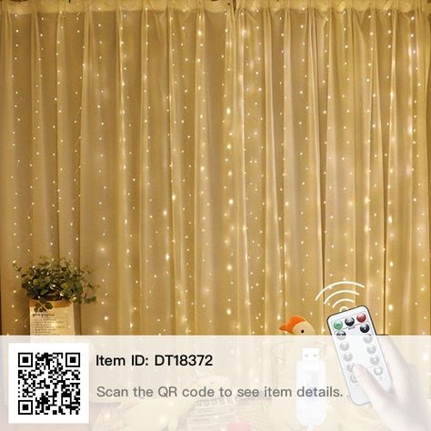 Christmas Light Curtains, White Christmas Lights, Led Curtain Lights, Led Decoration, Unique Curtains, Led Curtain, Curtain String Lights, Indoor String Lights, Icicle Lights