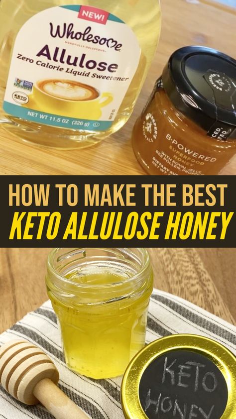 Keto Allulose Honey Not only is honey a great sweetener, but it has great health benefits as well. Although we may love the store-bought xylitol honey, our four-legged friends are not a fan! The smallest amount of xylitol can end your pet's life in as little as 15 minutes! You can make this honey and store it in a jar to use as regular honey. https://ketoniafoods.com/recipes/how-to-make-the-best-keto-allulose-honey Allulose Recipes, Keto Honey, Coffee Syrups, Low Carb Recipe, Great Health, Keto Friendly Desserts, Low Carb Eating, Honey Recipes, Favorite Comfort Food