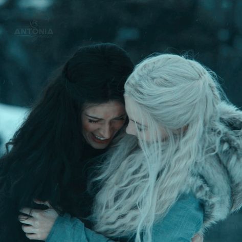 Yennefer And Ciri, Anya Chalotra, Freya Allan, Jade Green Color, The Witcher Geralt, Yennefer Of Vengerberg, Jade Dragon, Geralt Of Rivia, Color Magic