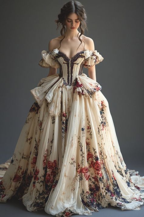 Book Ball Gown, Whimsical Gown, Different Wedding Dresses, Dreamy Gowns, Estilo Indie, Gown Inspiration, Fantasy Dresses, Fantasy Gowns, Classy Fashion