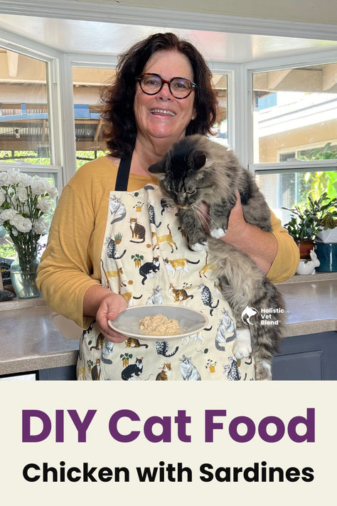 Looking to improve your cat's diet with homemade food? Try this easy DIY Chicken & Sardine recipe! Packed with essential nutrients, it's a perfect way to boost your cat's nutrition naturally. Whether you're new to homemade wet cat food recipes or want to add variety to your cat's meals, this recipe is simple and healthy. Discover how you can make a nutrient-packed cat food at home today! Diy Healthy Cat Food, Diy Wet Cat Food Recipes, Homemade Urinary Cat Food, Home Made Cat Food Recipes How To Make, Homemade Wet Cat Food, Sardine Recipe, Homemade Raw Cat Food, Cat Food Recipe, Cat Food Recipes