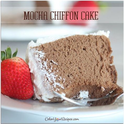 Taiwanese Cream Cheese Castella Cake • Color Your Recipes Mocha Sponge Cake Recipe, Castela Cake, Mocha Chiffon Cake Recipe, Mocha Chiffon Cake, Mocha Cake Recipe, Chiffon Cupcakes, Castella Cake, Coconut Cakes, Swiss Cake