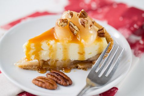 Paula Deen's Caramel Apple Cheesecake | Food.com Caramel Apple Cheesecake Recipes, Apple Cheesecake Recipes, Best Apple Recipes, Thanksgiving Pie Recipes, Fall Apple Recipes, Caramel Apple Cheesecake, Apple Cheesecake, Thanksgiving Pies, Apple Crisp Recipes