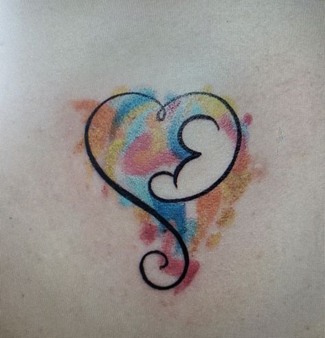 Rainbow Baby Tattoo, Rainbow Heart Tattoo, Miscarried Tattoo Ideas, Tattoo Party, Birth Flower Tattoos, Sleeve Ideas, Memorial Tattoos, Sleeves Ideas, Baby Tattoos