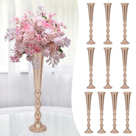 Tall vase wedding centerpieces