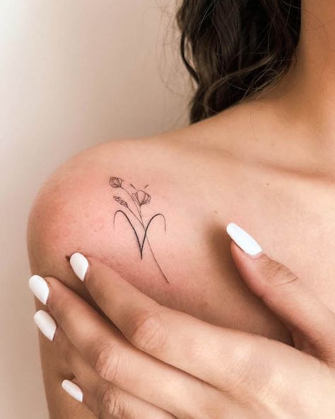 56 Unique Aries Tattoos with Meaning - Our Mindful Life Words In Tattoos, Aries Flowers Tattoo, Aries With Flowers Tattoo, Aries Meaning Tattoo, Month Of March Tattoo, Mini Shoulder Tattoos For Women, Aries Shoulder Tattoo For Women, Aries Rib Tattoo, Elegant Aries Tattoo