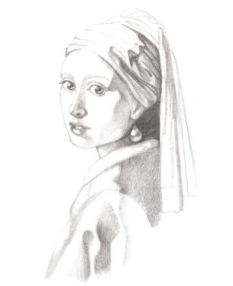 Famous Art Paintings, Portraiture Artist, Soft Pastels Drawing, Girl With A Pearl Earring, Rennaissance Art, Art Photography Portrait, Black And White Art Drawing, Portrait Sketches, Art Prompts