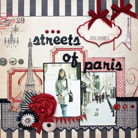 Travel Scrapbook Ideas, Italy Scrapbooking, Paris Scrapbook, Photo Book Gift, Travel Scrapbook Pages, Travel Crafts, Vacation Scrapbook, Streets Of Paris, Creative Scrapbook