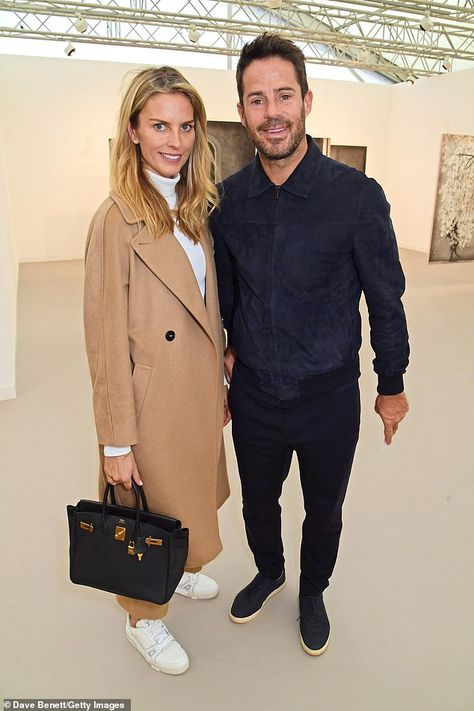 Jamie Redknapp cosies up to stylish wife Frida as the couple attend the Frieze Art Fair VIP Preview | Daily Mail Online Jamie Redknapp, Frieze Art Fair, Bald Men Style, Happier Than Ever, Stylish Men Casual, Bald Men, New Wife, Art Fair, Stylish Men