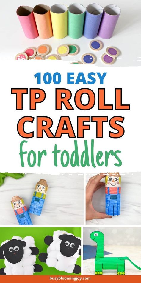 Toddler Toilet Paper Roll Crafts, Fun Things To Do With Toilet Paper Rolls, Tissue Roll Activity, Toddler Crafts With Toilet Paper Rolls, Toilet Roll Tube Crafts, To Roll Crafts, Toilet Paper Roll Cat Toy, Paper Towels Roll Crafts, Things To Make Out Of Toilet Rolls