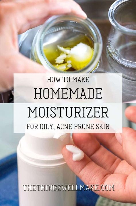 Making your own facial moisturizer isn't difficult, and it can save you a lot of money. Learn to make a homemade moisturizer for oily, acne-prone skin, and customize it to suit your skincare needs. #naturalskincare #miy #thethingswellmake #lotion #moisturizer Diy Moisturizer For Oily Skin, Diy Face Moisturizer For Acne Prone Skin, Diy Moisturizer For Acne Prone Skin, Homemade Moisturizer For Face, Diy Face Lotion, Homemade Face Moisturizer, Oily Acne Prone Skin, Diy Face Moisturizer, Natural Skin Moisturizer