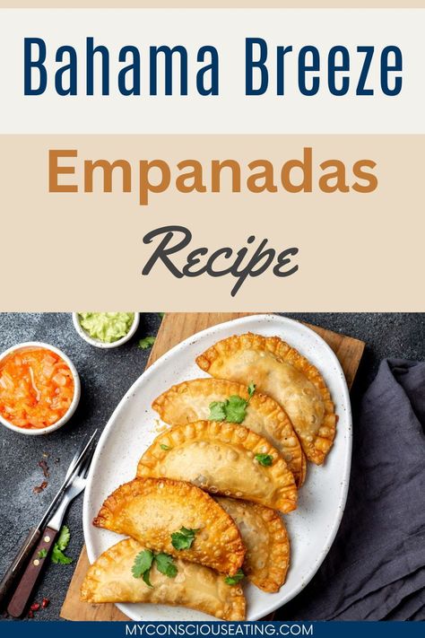 Bahama Breeze Empanadas are a tropical escape in every bite, and I've captured the essence of this recipe perfectly. The flaky pastry and savory filling make for an irresistible appetizer that's oh so good! #BahamaBreezeEmpanadas #EmpanadaRecipe Bahama Breeze Empanadas Recipe, Bahama Breeze Copycat Recipes, Reina Pepiada Recipe, Bahama Breeze Recipes, Mexican Magic, Potato Empanadas, Beef Empanadas Recipe, Empanadas Dough, Bahama Breeze