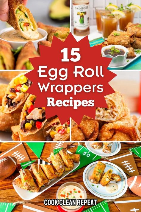 Explore easy DIY egg roll wraps! Our recipes make homemade wraps simple and delicious. Perfect game day snack ideas! From basic to flavorful options, our guide makes the process simple. Unleash your inner chef, embrace the art of homemade wraps, and savor the delicious results. Elevate your cooking skills with these easy-to-follow instructions. Perfect for any meal, these DIY egg roll wraps are a game-changer in your kitchen. Game Day Egg Rolls, Healthy Egg Roll Recipes, Donair Egg Roll Recipe, Eggroll Dipping Sauce Easy, Easy Egg Rolls Recipe, Types Of Egg Rolls, Diy Egg Rolls, Homemade Egg Roll Wrappers, Best Egg Roll Recipe